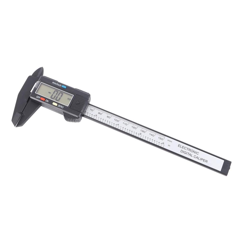 Electronic Digital Caliper Measuring Tool with Telescopic Rod 150mm 0.1mm Plastic