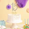 1 PCS Gold 15 Cake Topper Number 15 Cake Decoration Gold Rhinestone Cakes Toppers Decoration Crystal Happy 15th Birthday Cakes Sparkly Bling Alloy