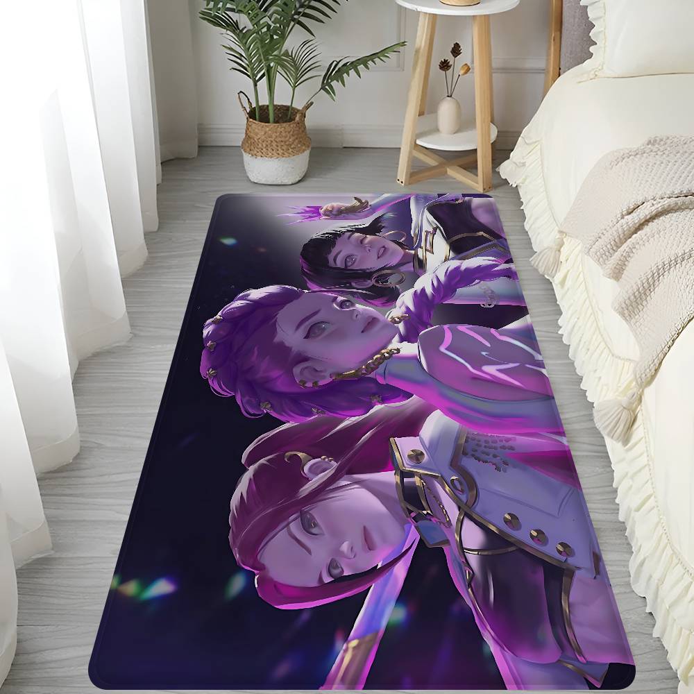 Kpop Dämonenjäger Korea Mädchen Anime Fußmatte INS Stil Weich Schlafzimmer Boden Haus Waschküche Matte Rutschfest Haushalts Teppiche