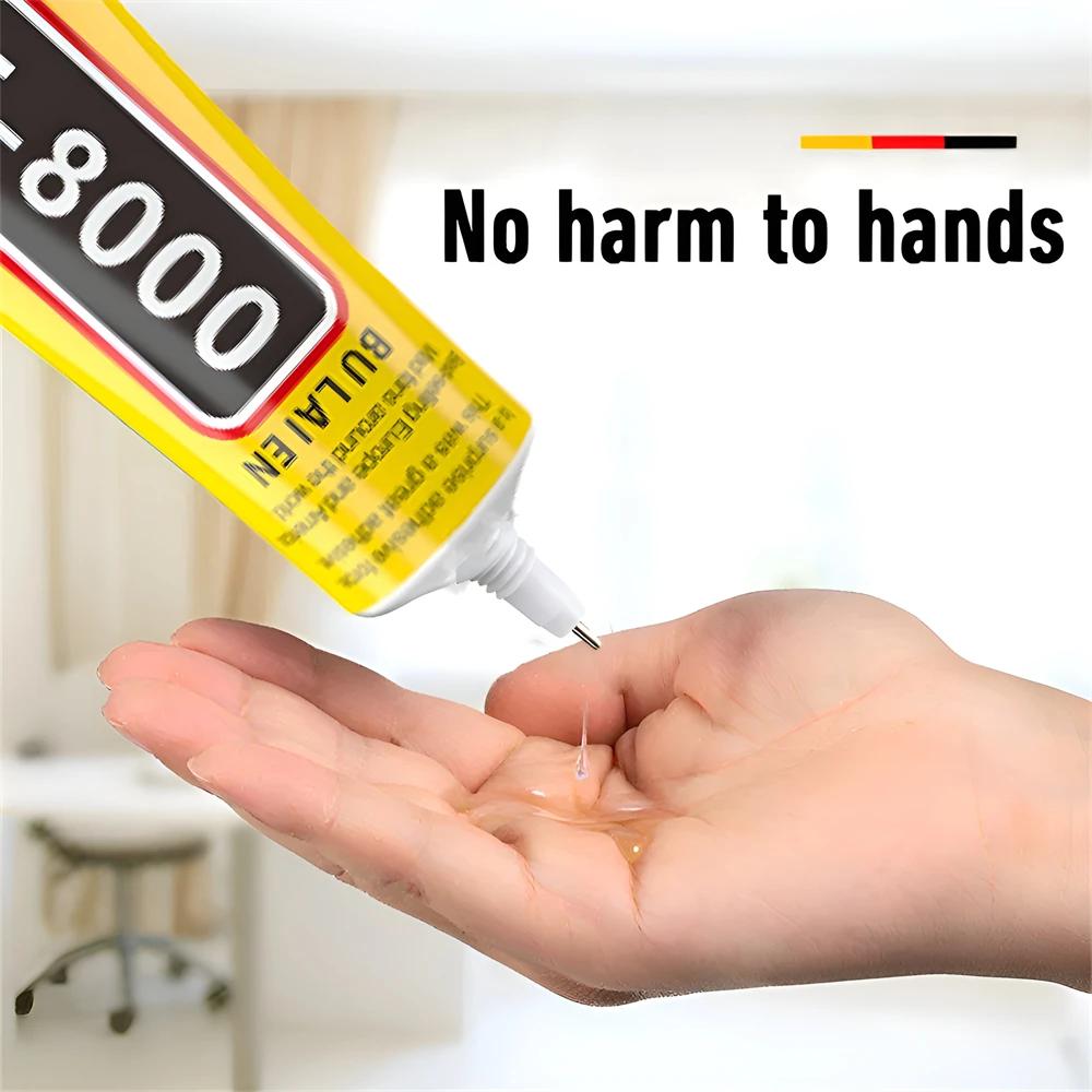 T8000 Soft Anti-Vibration Electronic Components Glue Clear Contact Phone Repair Adhesive with Precision Applicator 15/50/110 ML