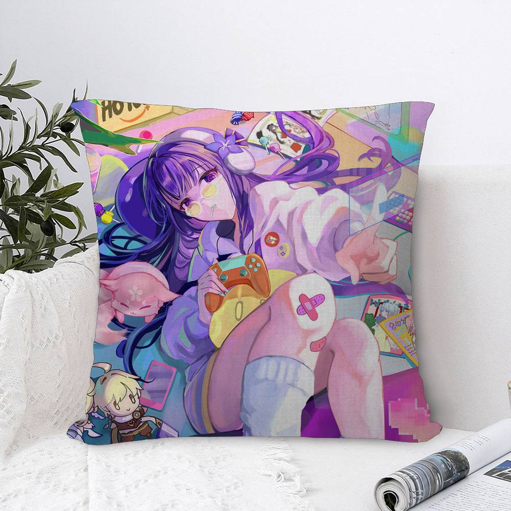 Genshin Impact Beelzebul Pillow Anime Pillow Sofa Bed Head Pillow Cover Cushion Cover 45x45 Cm Fashion