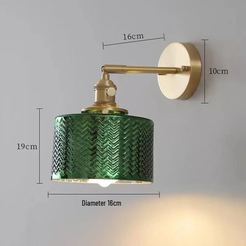 Oeny Japanese Green Wave Pendant & Wall Lamp