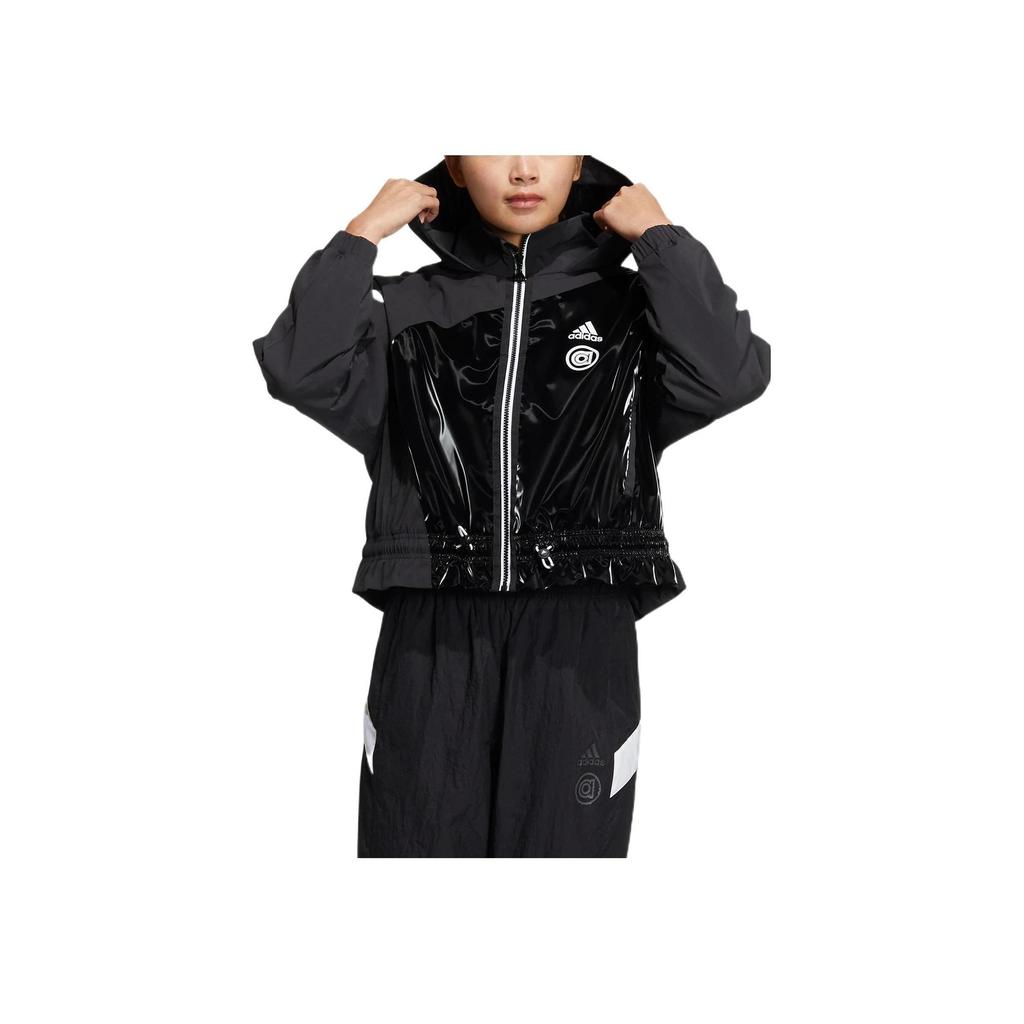 adidas Women's UST Woven Jacket Black White HR8155