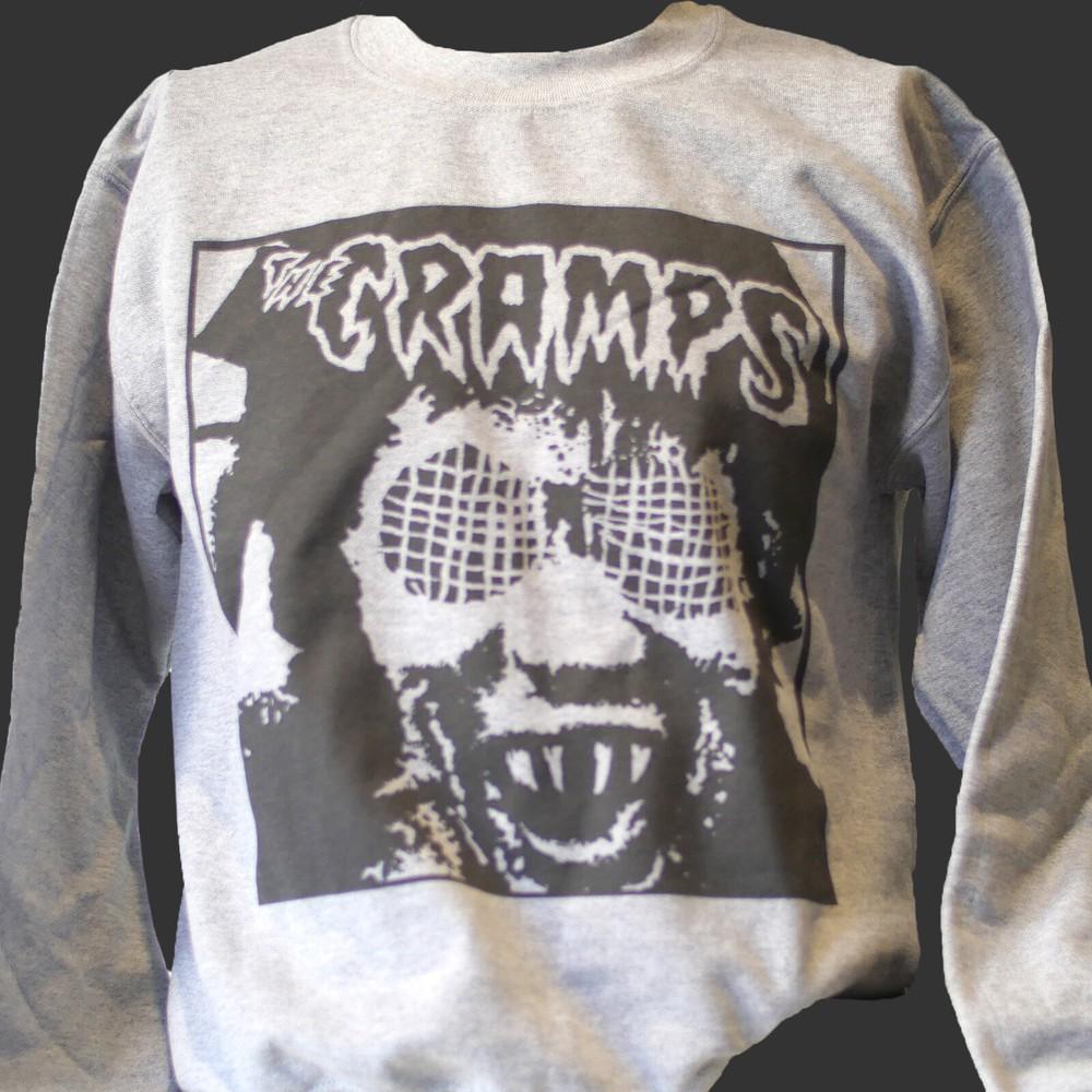 

The Cramps Psychobilly Punk Rock Sweatshirt Jumper Unisex Grey S-3XL M