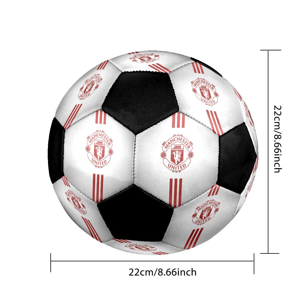 Manchester United F.C Soccer Ball Colorful All Ages Machine Stitched PVC Competition Ready Durable High-Bounce.SIZE5