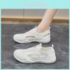 White Girls Summer Casual Mesh Sneakers With Breathable Pvc Outsole For Youth