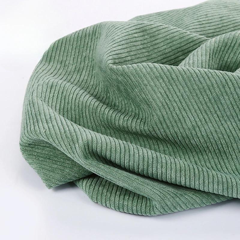 8 Strips Polyester Sand Wash Cotton Corduroy Cloth Non-elastic Cotton Fabric for Men and Women Coat Cloth Head