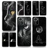 Phone Case For Xiaomi Redmi Note 15 14 13 12 4G 10 11 Pro Plus 5G 14C 13C 12C 10C Clear Soft TPU Cover Cat Line Black Cats