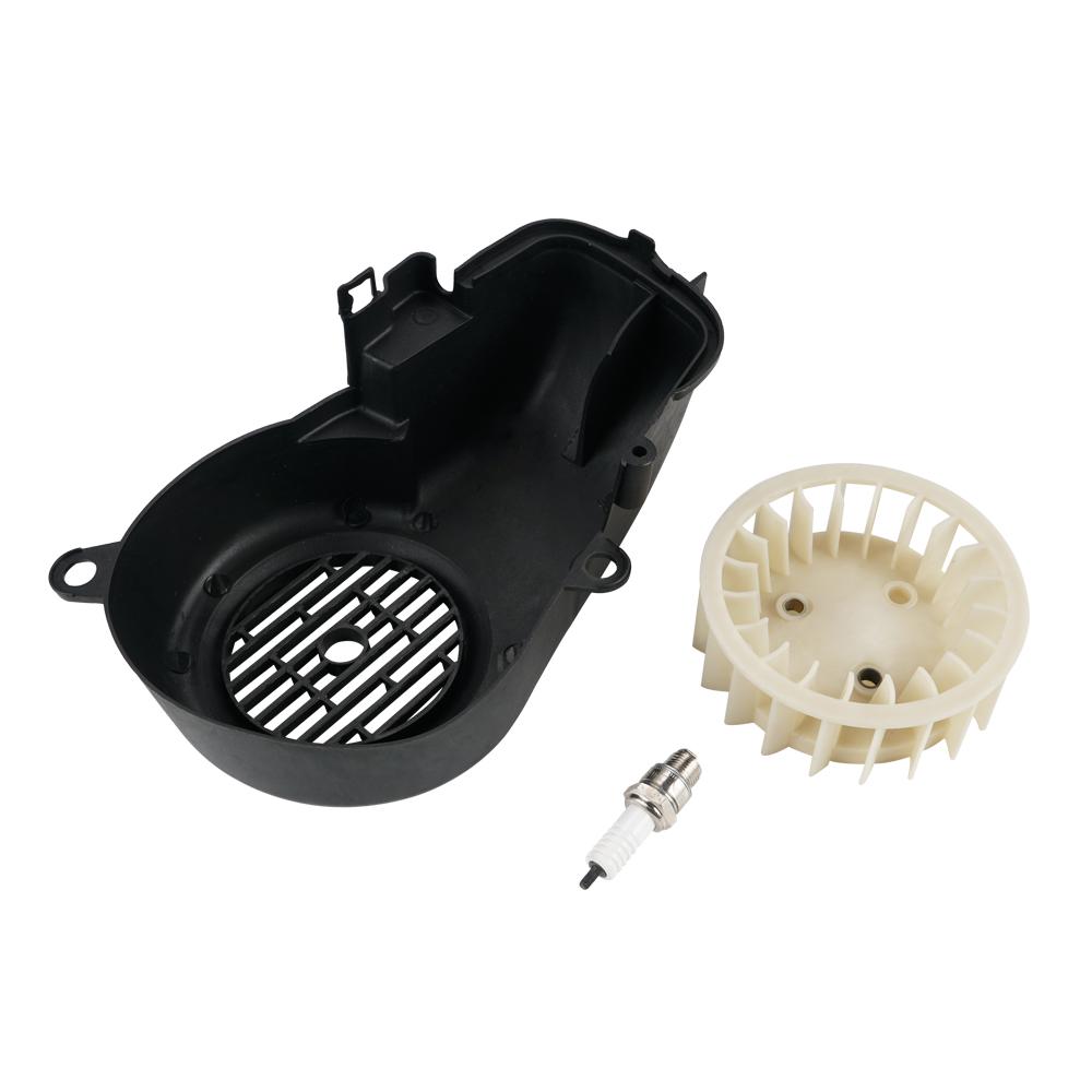 Engine Complete Air Cooling Shroud For ATV Polaris Sportsman Scrambler 90 E-Ton Dinli 2-Stroke Yamaha Jog 90 90cc чёрный