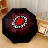 Red Hot Chili Peppers Print 8?Ribs Automatic Umbrella Wind Resistant Lightweight Folding Umbrella For Outdoor Travel