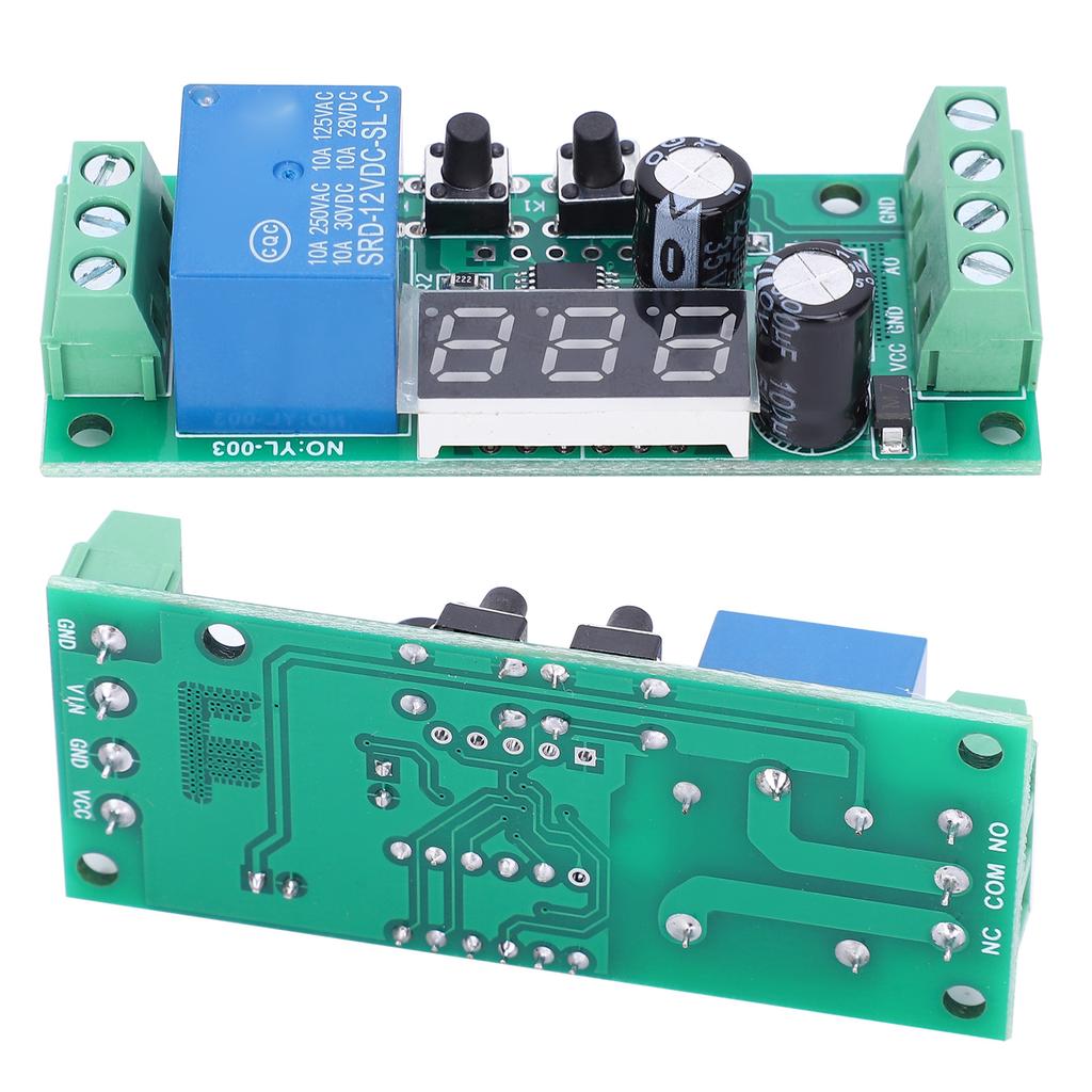 DC Voltage Detection Module Digital Display High Accuracy Relay Electronic Component DC12V