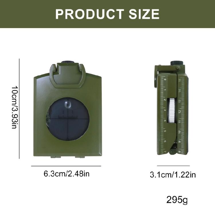 Professional Compasses High Precisions Metal Sighting Navigation Tool for Camping Hunting Hiking Geology Activities