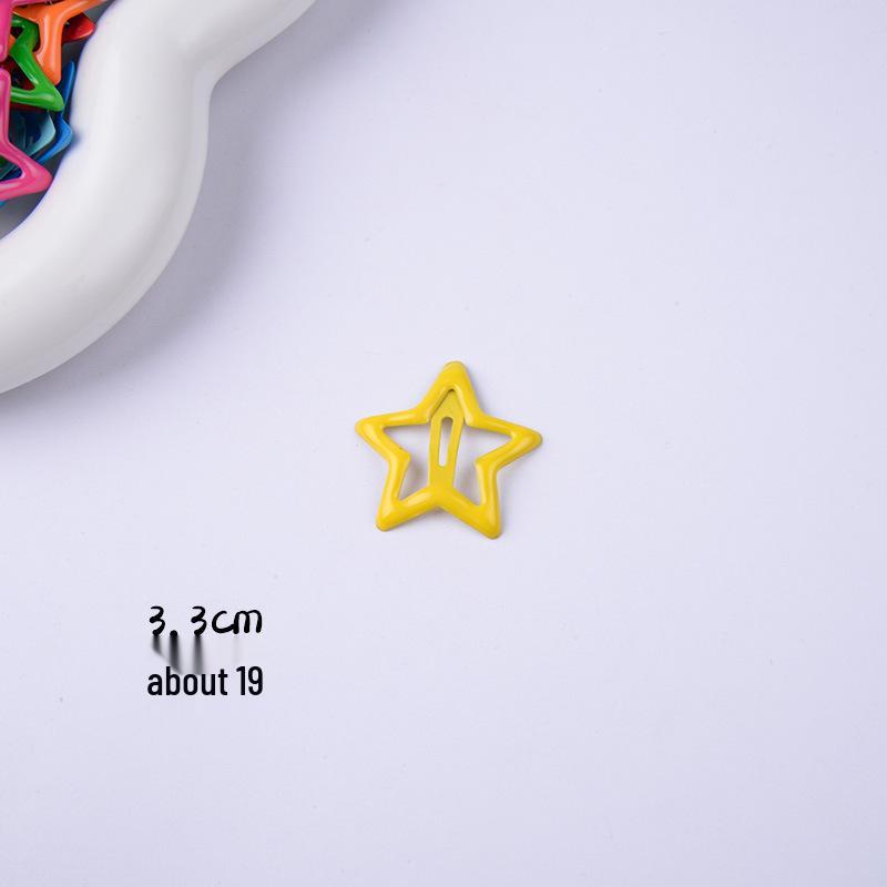 Dopamine Star Hair Clip: Elegant Women's Headwear Accessory for Summer Bangs