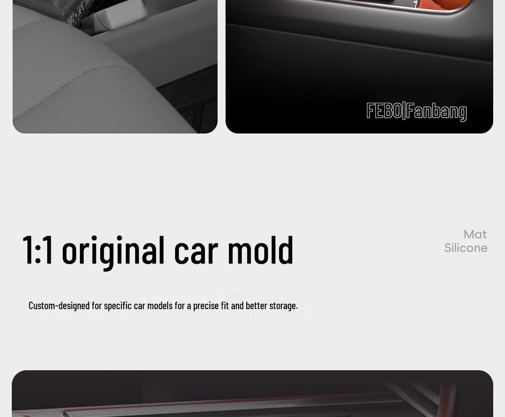 Compatible Silicone Storage Box for Li Auto L6 L7 Center Console - Interior Accessories & Decoration.