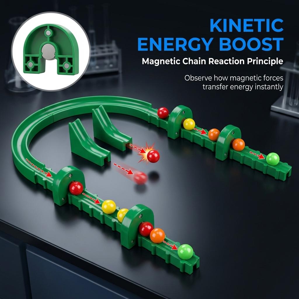 Physics Experiment Learning Kit Diy Magnetic Building Blocks Stem Launcher Toy Educational Gift For  Science Education