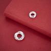 S925 Sterling Silver Hammered Twisted Spacer Ring Beads for DIY Jewelry Crafting.