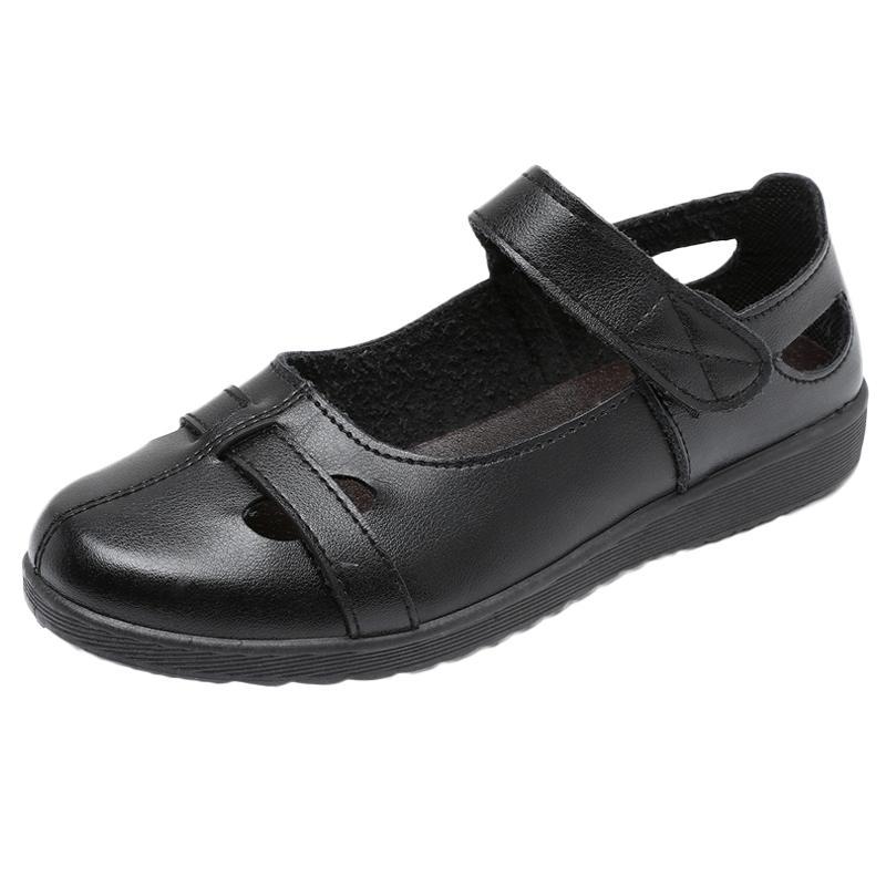 Sandals Summer Breathable and Comfortable Women's Leather Shoes Single Shoes