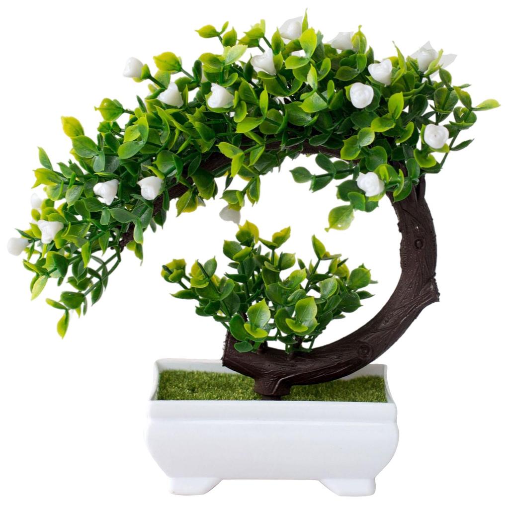  Artificial Plants Bonsai Simulated Tree Potted Plants Fake Flowers Table Potted Ornaments