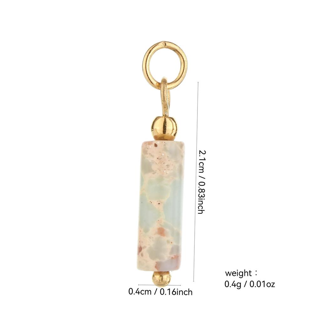 Multi-Stone Ceramic Faux Pearl Cat's Eye Beaded DIY Earrings Pendant