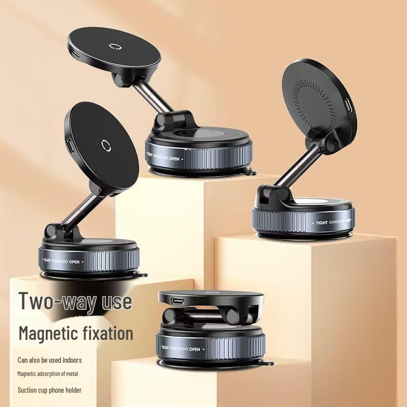 2026 Rotatable Magnetic Wireless Charging Phone Holder & Car Mount