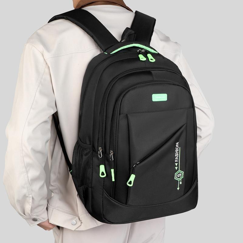Unisex Rucksack, Trendiger Koreanischer Stil Rucksack mit Mehreren Fächern, Leicht Wasserdicht Großes Fassungsvermögen