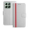 For Honor X6b 4G Phone Cases Wallet Stand Color Splicing Leather Cover with Magnetic Clasp