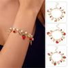 Elegante Bracciale a Tema Frutta Garantisce Comfort Bracciale Trendy da Donna Bracciale con Ciondolo a Cuore Adatto per l'Uso Quotidiano e le Feste