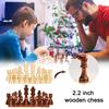 Wooden 32Pcs Chess Game Pawns Chessmen Standard Tournamen Staunton 2.2In King Figures Chess Pieces Only For Chess Board Game