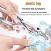 Leather Hole Punch Pliers for Watch Straps and Belts with Transparent Packaging Bag