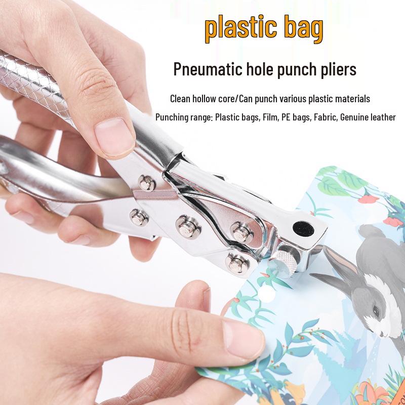 Leather Hole Punch Pliers for Watch Straps and Belts with Transparent Packaging Bag