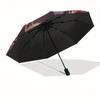 Romantic Heart Swing Wall Art Decor Umbrella, Cute Umbrella with Cute Design, Portable 3-Fold Compact Umbrella for Men & Women, Valentine's Day Mother