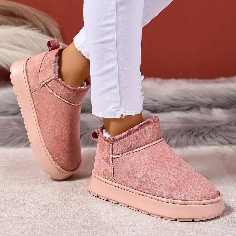 Damen Plüsch Slipper Mokassins mit Weicher EVA Sohle - Gemütliche Winter Winterfußbekleidung Stilvolle Slipper Plüsch Innenfutter