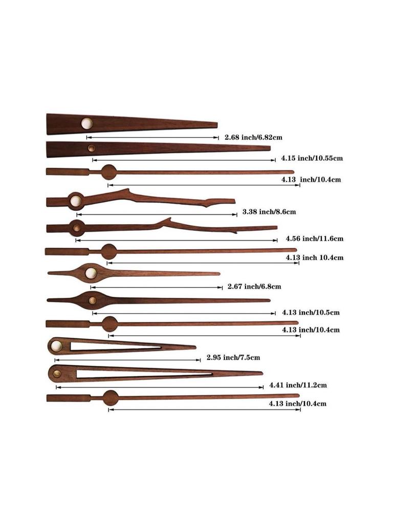 Stylish DIY Wall Clock with Creative Walnut Wood Hands for Home Living Room