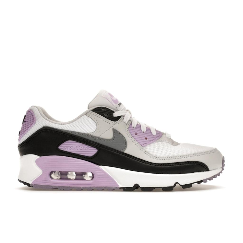 Nike  Air Max 90 Lilac Women Sneakers White Photon-Dust Cool-Grey DH8010-103