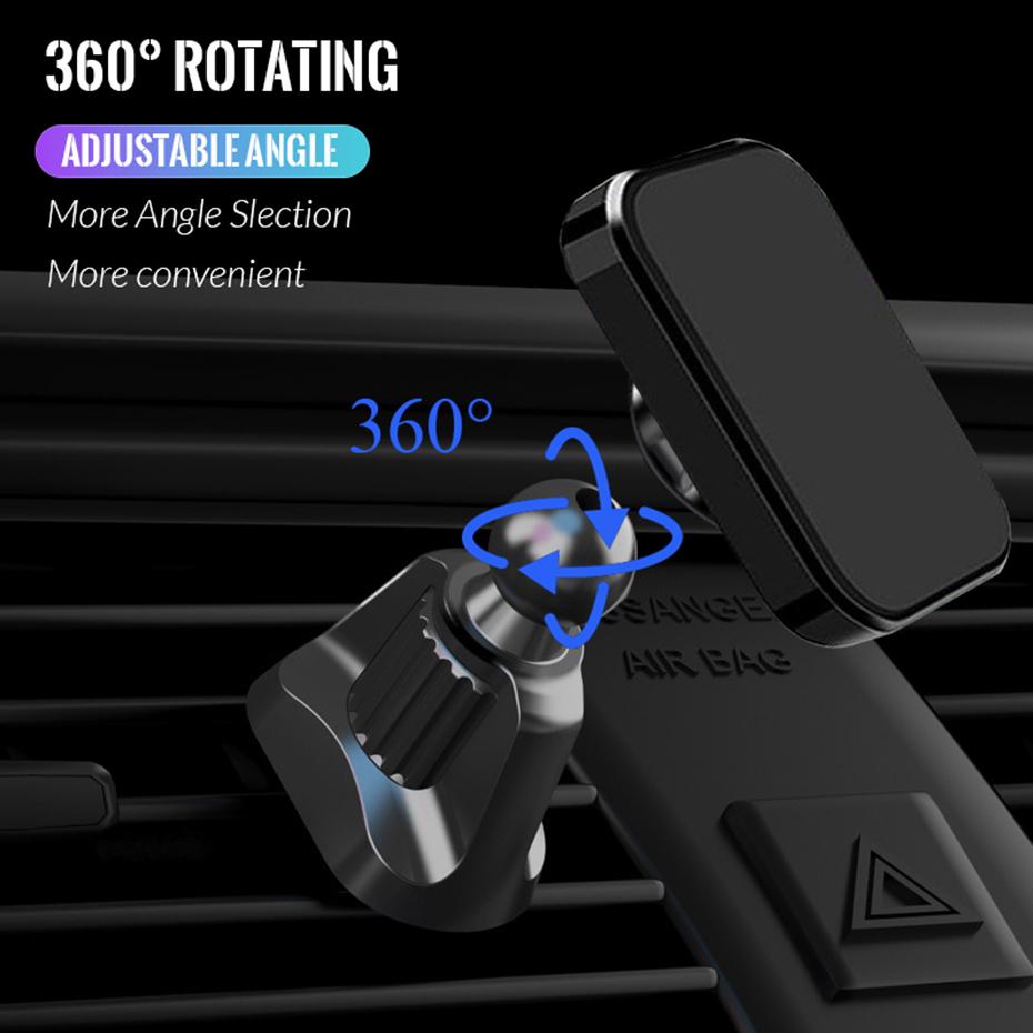 Magnetic Car Phone Holder Universal Strong Car Air Vent Phone Mount Magnet Car Mount Bracket In Car For iPhone Samsung