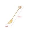 Cuillère à café en acier inoxydable 304 Cuillère à glace pastèque Cuillères à thé Cuillère à dessert Fourchette Avec joli pendentif Vaisselle créative