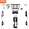 For Honda Accord 2014-2017 Piano Black Stickers Central Radio AC CD Selector Door Panel Car Accessories Interior Decorative