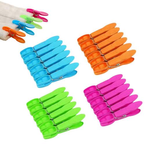 Neutral Zenith Clothespins, Strong Clips, Non-Slip, Windproof, Non-Shedding, Clothes Drying, Multi-Purpose, Laundry Supplies, Packing Clips, Plastic,