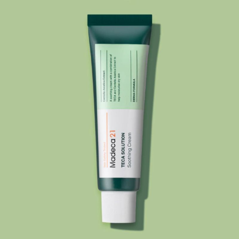 Madeca21 TECA Solution Soothing Cream 50ml – Calming Moisturizing Face Cream for Sensitive Skin