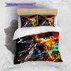 Cartoon Pattern Bedding Quilt Set Quilt Cover Pillowcase Home Decoration Birthday Gift (1 * Duvet Cover + 2 * Pillowcase, Without Core)