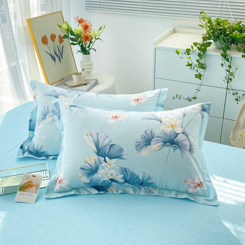 Coton Blue Flower Soft Duvet Cover 3pcs for Young Girls Women Rom Decoration Quen Beding featuring Pilowcase Plant Flower Warm Comforter Cover