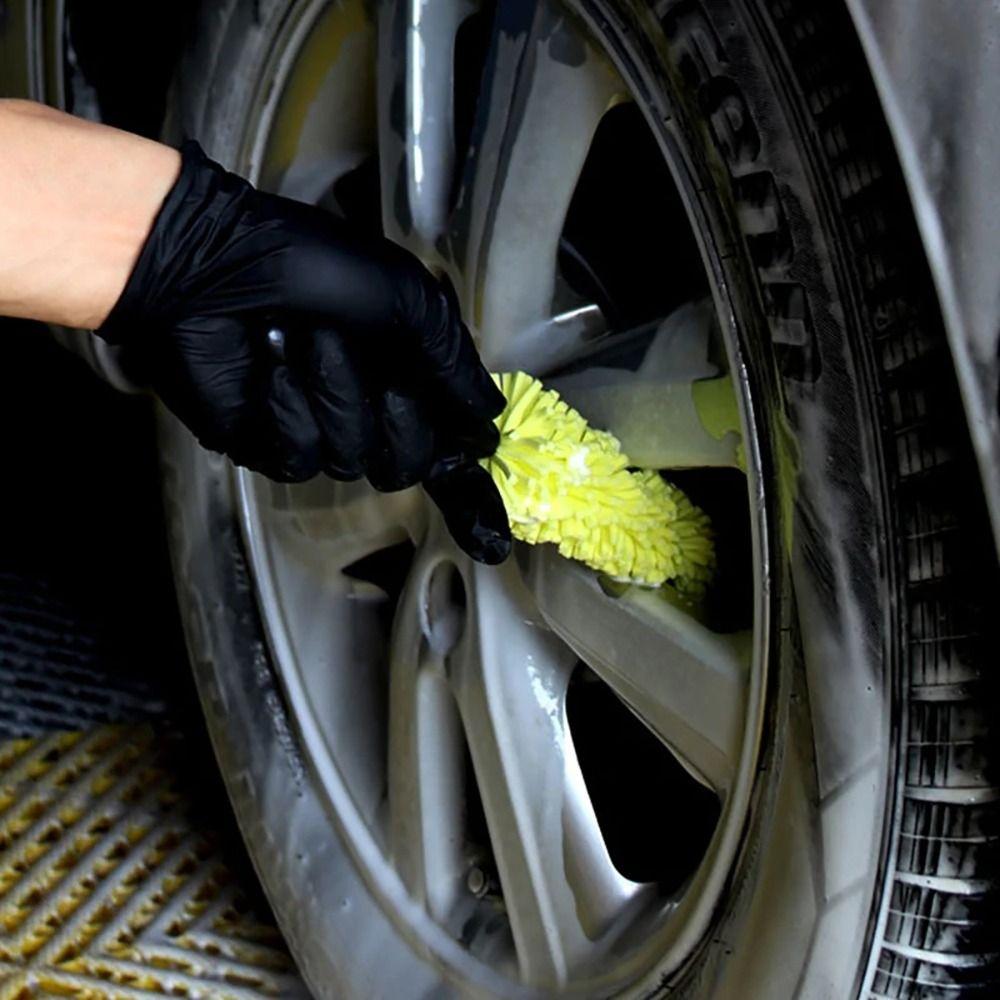 1Pcs Bicycle Dirt Pit Sponge Brush With Handle Wheel Cleaning Brush  Auto Cleaning Tool