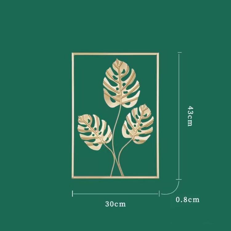 1PC Colorful Iron Leaves Modern Living Room Wall Decoration TV Sofa Background Wall Entrance Hanging