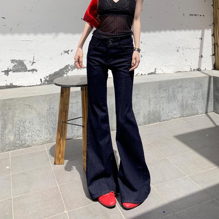 Temperamental Hot Girl: Retro Slimming Stretch Denim Flare Jeans XS