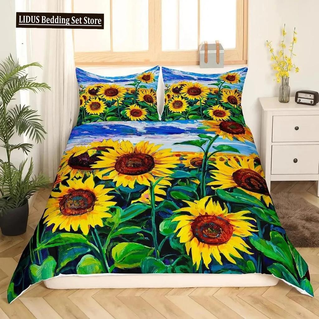 Comforter Valentine Day King Queen Paris Eiffel Tower Bedding Set Pink Watercolor Tulips Flowers Balloon Polyester