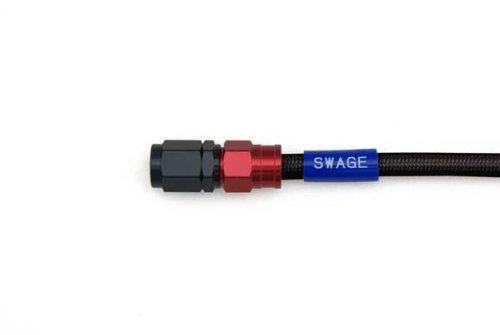 

SWAGE LINE RAKB-1010M-0650 Easy Order Brake Hose General Purpose Hose Straight Fitting Aluminum (Red/Black) 650mm чёрный