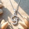 Moissanite G Letter 925 Silver White White Gold Plated Pendant Iced Necklace