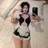Sexy Maid Dress Outfit Erotic Kawaii Cosplay Costume Lolita Cute Sexy Erotic Women Uniform Dress Costumes Lace Club Wear Dress