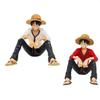 1 Pc Anime ONE PIECE Action Figures Luffy Sitting Posture Straw Hat Captain PVC Model Collection Kid Gift Toy