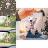 2024 Charming Cute Tiger Acrylic Flat Pendant Car Interior Decoration Keychain Ideal For Holiday Gifts